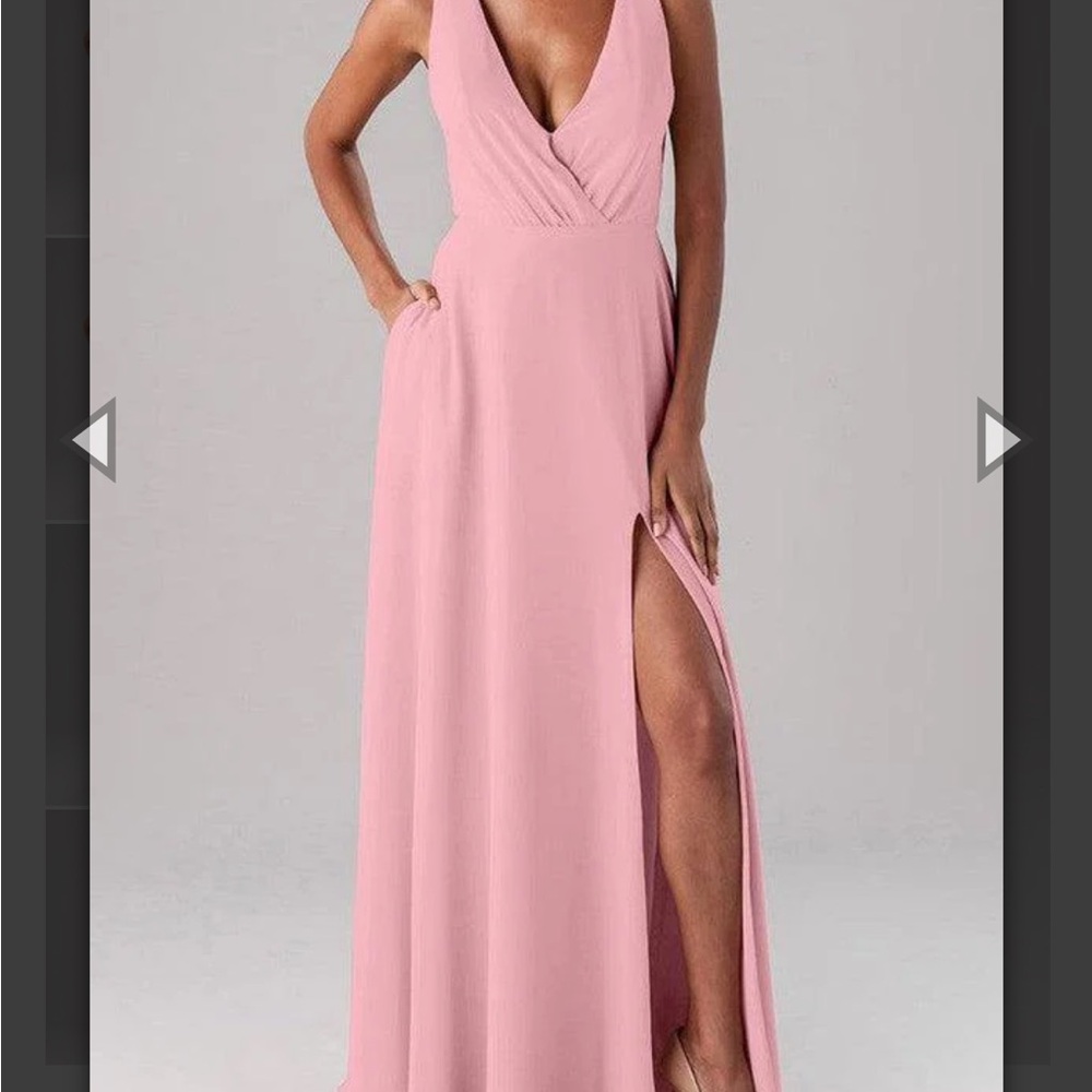 Kennedy Blue “Lydia” Elegant Pink Sleeveless Gown